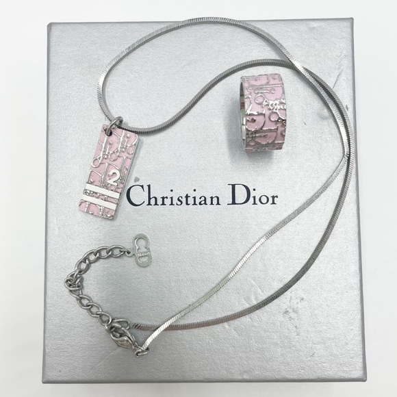 Dior Jewelry - Dior Pink Trotter Necklace & Ring Set